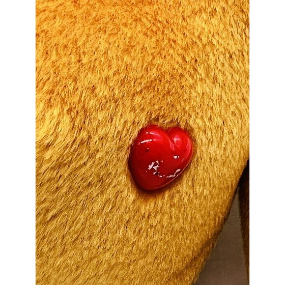 Vintage Care Bears Orange Tender Heart Bear Plush Stuffed Animal Play Along 9" - Picture 8 of 9